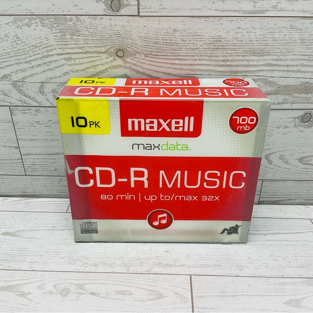 Maxwell Red CD-R Music 10-Pack